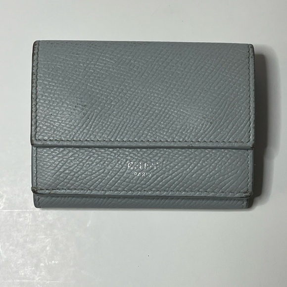 Celine Small Trifold Wallet Color gray - Picture 15 of 16